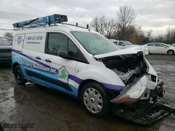 2020 Ford Transit Connect Van XL with VIN NM0LS7E27L1454249, listed as a Copart auction lot 47063165 with 0 mi miles and Salvage Title. Bid and sale history available at carsss.com. Image 4.