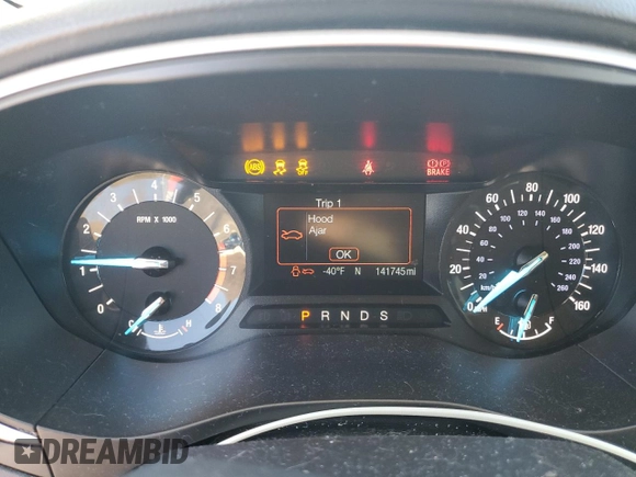 2015 Ford Fusion SE with VIN 3FA6P0H76FR291156, listed as a Copart auction lot 42462575 with 141,745 mi miles and Salvage Title. Bid and sale history available at DreamBid. Image 9.