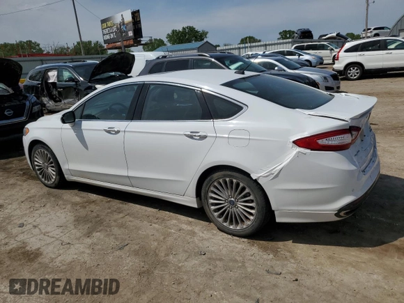 2014 Ford Fusion Titanium с VIN 3FA6P0K97ER293233, выставлен на аукционе Copart как лот 54256985 с пробегом 111 854 миль миль и Списание • Salvage title. История ставок и продаж доступна на DreamBid. Изображение 2.