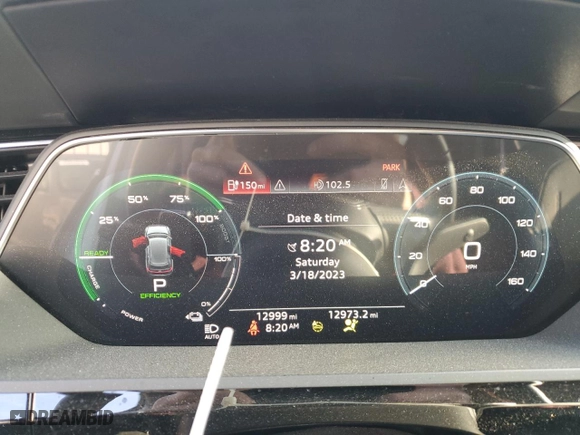2019 Audi e-tron Prestige with VIN WA1VABGE2KB025161, listed as a Copart auction lot 44501983 with 12,999 mi miles. Bid and sale history available at carsss.com. Image 9.