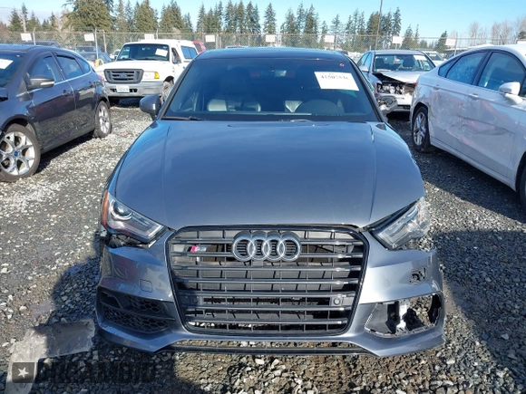 2016 Audi S3 Premium Plus with VIN WAUB1GFF8G1097864, listed as a IAAI auction lot 41507536 with 47,802 mi miles. Bid and sale history available at carsss.com. Image 12.