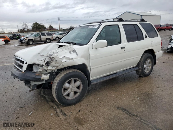 2001 Nissan Pathfinder LE with VIN JN8DR09XX1W566810, listed as a Copart auction lot 86605724 with 208,036 mi miles and Salvage Title. Bid and sale history available at carsss.com. Image 1.