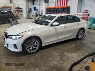 2025 BMW 3 Series 330i xDrive with VIN 3MW89CW07S8F01605, listed as a Copart auction lot 54503765 with 12,443 mi miles and Clean Title. Bid and sale history available at carsss.com. Image 1.
