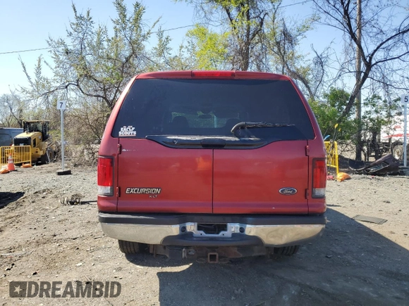 2001 Ford Excursion XLT with VIN 1FMNU41S11EC37131, listed as a Copart auction lot 52446135 with 259,619 mi miles and Clean Title. Bid and sale history available at DreamBid. Image 6.