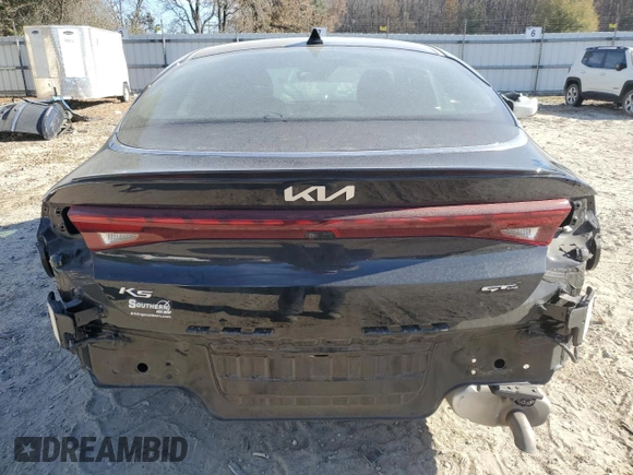 2022 Kia K5 GT-Line with VIN 5XXG64J23NG151120, listed as a Copart auction lot 83760424 with 40,558 mi miles and Salvage Title. Bid and sale history available at carsss.com. Image 6.