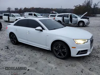 2017 Audi A4 Premium Plus with VIN WAULNAF48HN009281, listed as a Copart auction lot 82388984 with 109,894 mi miles and Salvage Title. Bid and sale history available at carsss.com. Image 4.
