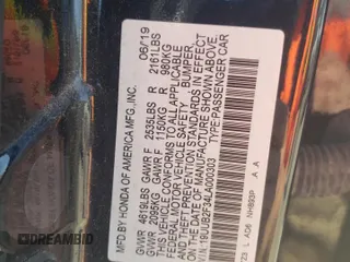 2020 Acura TLX with VIN 19UUB2F34LA000303, listed as a Copart auction lot 43458455 with 48,994 mi miles and Salvage Title. Bid and sale history available at carsss.com. Image 12.