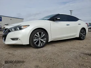 2016 Nissan Maxima SV with VIN 1N4AA6APXGC423232, listed as a Copart auction lot 47129745 with 155,431 mi miles and Salvage title. Bid and sale history available at DreamBid. Image 1.