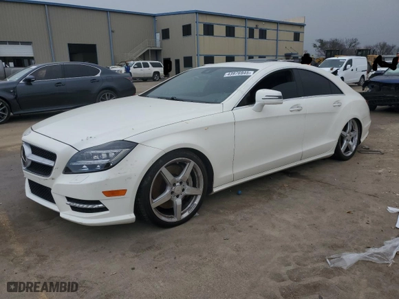 2014 Mercedes-Benz CLS-Class CLS 550 with VIN WDDLJ7DB4EA128604, listed as a Copart auction lot 43976945 with 94,365 mi miles and Clean Title. Bid and sale history available at carsss.com. Image 1.