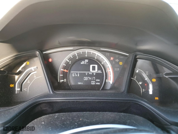 2017 Honda Civic Coupe LX-P with VIN 2HGFC4B09HH308251, listed as a Copart auction lot 46749665 with 87,417 mi miles and Salvage Title. Bid and sale history available at carsss.com. Image 9.