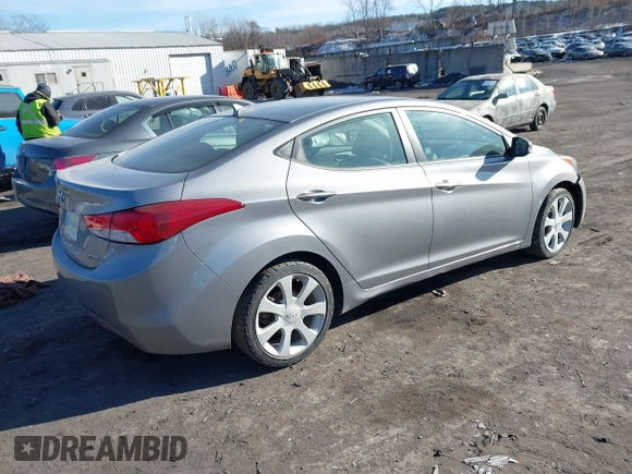 2012 Hyundai Elantra Limited with VIN KMHDH4AEXCU308006, listed as a IAAI auction lot 41440092 with 65,732 mi miles. Bid and sale history available at carsss.com. Image 4.