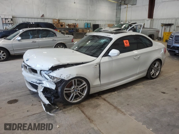 2013 BMW 1 Series 135i with VIN WBAUC9C52DVY60511, listed as a Copart auction lot 61339084 with Not provided miles and Non repairable. Bid and sale history available at DreamBid. Image 1.