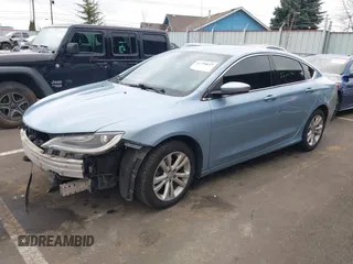 2015 Chrysler 200 Limited with VIN 1C3CCCAB6FN698328, listed as a IAAI auction lot 41776647 with 108,649 mi miles. Bid and sale history available at carsss.com. Image 2.