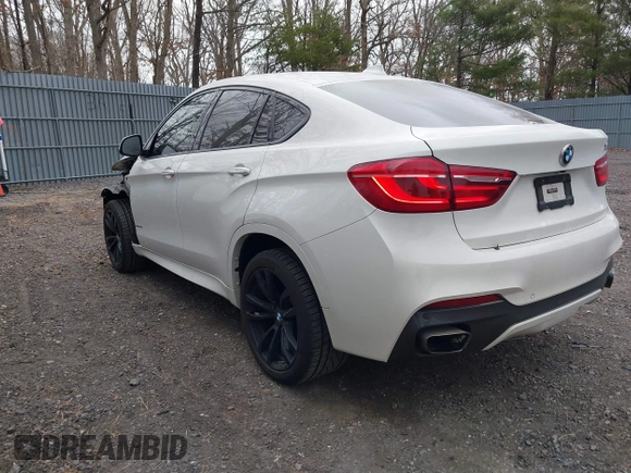 2018 BMW X6 sDrive35i with VIN 5UXKU0C56J0G81224, listed as a IAAI auction lot 41734077 with 121,145 mi miles. Bid and sale history available at carsss.com. Image 3.