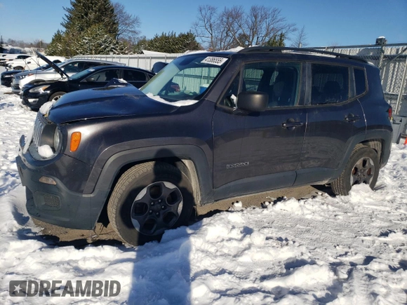 2017 Jeep Renegade Sport с VIN ZACCJAAB2HPF02174, выставлен на аукционе Copart как лот 41386555 с пробегом 160 503 миль миль и Списание • Salvage title. История ставок и продаж доступна на DreamBid. Изображение 1.