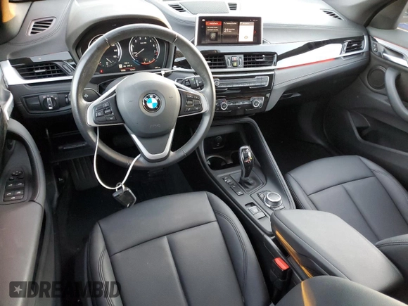 2021 BMW X1 xDrive28i with VIN WBXJG9C07M5T06155, listed as a Copart auction lot 81357474 with 18,466 mi miles and Salvage Title. Bid and sale history available at carsss.com. Image 8.
