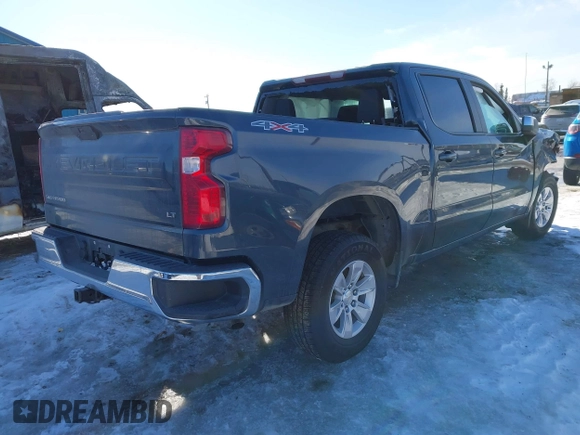 2021 Chevrolet Silverado 1500 LT with VIN 1GCUYDED8MZ364195, listed as a IAAI auction lot 41880990 with 1 mi miles. Bid and sale history available at carsss.com. Image 4.