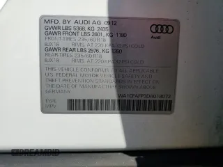 2013 Audi Q5 Premium with VIN WA1CFAFP3DA018072, listed as a Copart auction lot 44591845 with 82,286 mi miles and Clean Title. Bid and sale history available at carsss.com. Image 13.