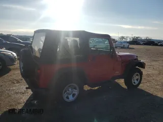 2005 Jeep Wrangler SE with VIN 1J4FA29S85P330100, listed as a Copart auction lot 85862984 with 75,526 mi miles and Salvage Title. Bid and sale history available at carsss.com. Image 3.