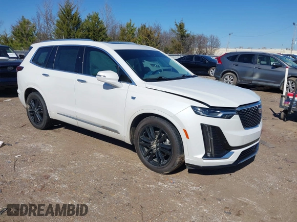 2022 Cadillac XT6 Premium Luxury with VIN 1GYKPCRS2NZ177625, listed as a IAAI auction lot 41646155 with 94,694 mi miles and . Bid and sale history available at DreamBid. Image 1.