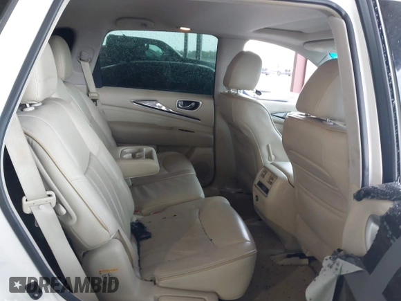 2013 Infiniti JX35 with VIN 5N1AL0MM4DC342673, listed as a IAAI auction lot 41813025 with 125,982 mi miles and . Bid and sale history available at DreamBid. Image 8.