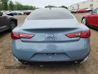 2022 Infiniti Q60 Red Sport 400 with VIN JN1FV7LL9NM680994, listed as a Copart auction lot 64282055 with 7,274 mi miles and Salvage title. Bid and sale history available at DreamBid. Image 6.