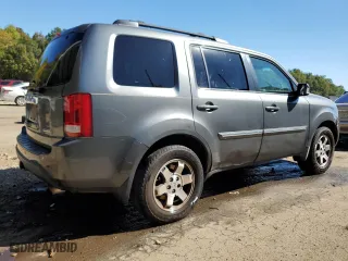 2009 Honda Pilot Touring with VIN 5FNYF38899B025698, listed as a Copart auction lot 76796014 with 279,526 mi miles and Salvage Title. Bid and sale history available at carsss.com. Image 3.