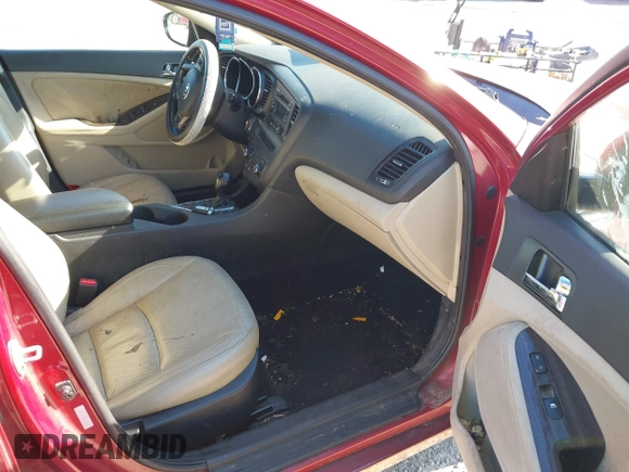 2013 Kia Optima EX with VIN 5XXGN4A72DG165295, listed as a IAAI auction lot 41269214 with 167,001 mi miles. Bid and sale history available at carsss.com. Image 5.