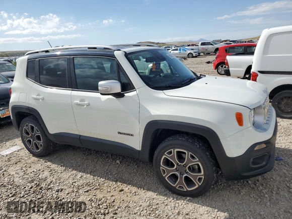 2017 Jeep Renegade Limited z VIN ZACCJBDBXHPG65785, wystawiony jako Copart lot #58090725 z przebiegiem 91 383 mil mil oraz Czysty tytuł • Clean title. Historia ofert i sprzedaży dostępna na DreamBid. Obrazek 4.