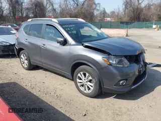 2015 Nissan Rogue SV with VIN KNMAT2MV1FP524545, listed as a IAAI auction lot 41848086 with 188,141 mi miles. Bid and sale history available at carsss.com. Image 1.