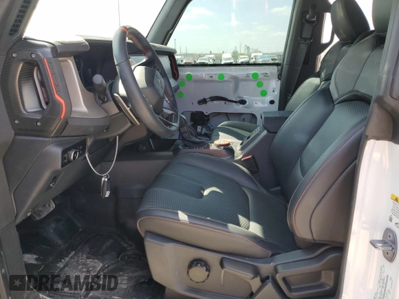 2024 Ford Bronco Raptor with VIN 1FMEE0RR6RLA11617, listed as a Copart auction lot 52641585 with 7,096 mi miles and Salvage title. Bid and sale history available at DreamBid. Image 7.