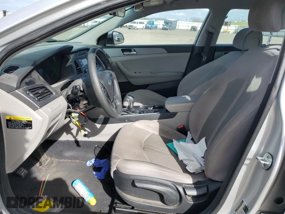 2017 Hyundai Sonata 2.4L with VIN 5NPE24AF4HH572164, listed as a Copart auction lot 50996045 with 99,418 mi miles and Salvage Title. Bid and sale history available at carsss.com. Image 7.