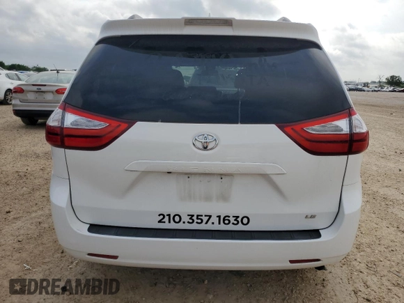 2019 Toyota Sienna LE Auto Access Seat with VIN 5TDKZ3DC9KS977464, listed as a Copart auction lot 54574395 with 111,346 mi miles and Salvage Title. Bid and sale history available at DreamBid. Image 6.