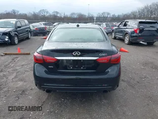 2018 Infiniti Q50 RED SPORT 400 with VIN JN1FV7ARXJM481650, listed as a IAAI auction lot 41572515 with 75,957 mi miles. Bid and sale history available at carsss.com. Image 16.