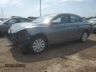 2017 Nissan Sentra S with VIN 3N1AB7APXHY408416, listed as a Copart auction lot 60057405 with 17,963 mi miles and Salvage title. Bid and sale history available at DreamBid. Image 1.