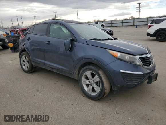 2011 Kia Sportage LX with VIN KNDPB3A27B7100410, listed as a Copart auction lot 48421055 with 86,132 mi miles and Salvage Title. Bid and sale history available at carsss.com. Image 4.