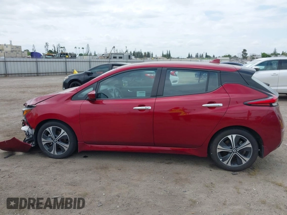 2022 Nissan LEAF SV with VIN 1N4AZ1CV8NC563090, listed as a IAAI auction lot 42086289 with 24,215 mi miles and . Bid and sale history available at DreamBid. Image 15.
