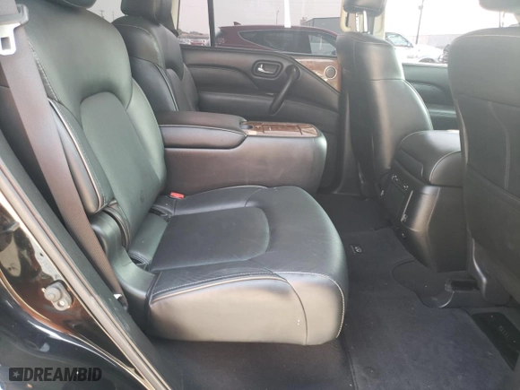 2019 Infiniti QX80 LUXE with VIN JN8AZ2NE2K9230913, listed as a Copart auction lot 57617074 with 95,985 mi miles and Salvage Title. Bid and sale history available at carsss.com. Image 11.