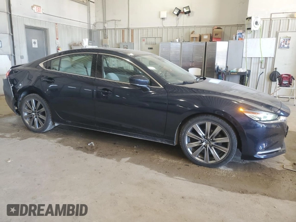 2018 Mazda 6 Grand Touring Reserve with VIN JM1GL1WY0J1307012, listed as a Copart auction lot 52105315 with 104,473 mi miles and Salvage Title. Bid and sale history available at DreamBid. Image 4.