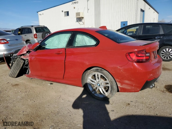 2017 BMW 2 Series 230i with VIN WBA2F9C31HV635922, listed as a Copart auction lot 46371695 with 45,947 mi miles and Salvage Title. Bid and sale history available at carsss.com. Image 2.