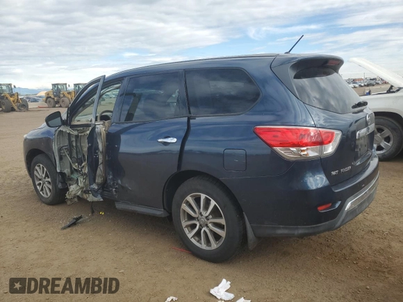 2014 Nissan Pathfinder S z VIN 5N1AR2MM1EC735798, wystawiony jako Copart lot #57267215 z przebiegiem 124 115 mil mil oraz Szkoda całkowita • Salvage title. Historia ofert i sprzedaży dostępna na DreamBid. Obrazek 2.