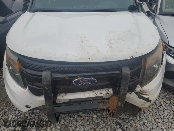 2015 Ford Utility Police Interceptor with VIN 1FM5K8AR4FGA04396, listed as a Copart auction lot 79493384 with 0 mi miles and Salvage Title. Bid and sale history available at carsss.com. Image 11.
