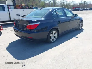 2008 BMW 5 Series 528xi with VIN WBANV13558CZ53752, listed as a IAAI auction lot 42106775 with 190,765 mi miles. Bid and sale history available at carsss.com. Image 4.