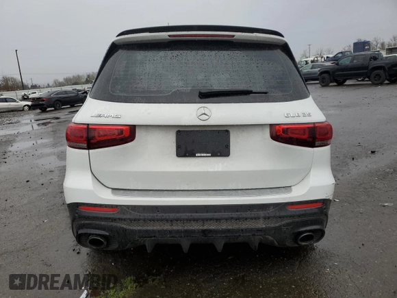 2021 Mercedes-Benz GLB with VIN W1N4M5BB7MW082161, listed as a Copart auction lot 87110434 with 35,993 mi miles and Salvage Title. Bid and sale history available at carsss.com. Image 6.