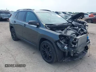 2020 GMC Terrain SLE with VIN 3GKALMEV5LL229745, listed as a IAAI auction lot 40244746 with 46,695 mi miles. Bid and sale history available at carsss.com. Image 1.