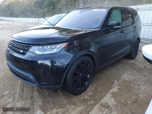 2020 Land Rover Discovery HSE with VIN SALRR2RV3L2441517, listed as a Copart auction lot 75086374 with 37,156 mi miles and Salvage Title. Bid and sale history available at carsss.com. Image 1.