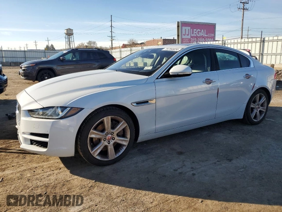 2017 Jaguar XE 25t Prestige with VIN SAJAE4BG3HA948634, listed as a Copart auction lot 79794924 with 74,017 mi miles and Salvage Title. Bid and sale history available at carsss.com. Image 1.