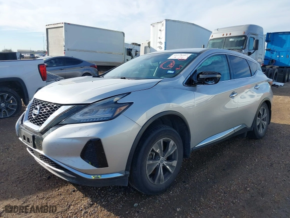2020 Nissan Murano S with VIN 5N1AZ2AJ5LN139525, listed as a IAAI auction lot 41278367 with 66,755 mi miles. Bid and sale history available at carsss.com. Image 2.