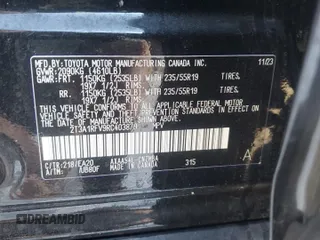 2024 Toyota RAV4 XLE Premium with VIN 2T3A1RFV9RC403879, listed as a Copart auction lot 88850545 with 7,281 mi miles and Salvage Title. Bid and sale history available at carsss.com. Image 13.