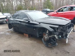 2017 Infiniti Q50 3.0t Premium with VIN JN1EV7ARXHM833969, listed as a IAAI auction lot 41739006 with 105,070 mi miles. Bid and sale history available at carsss.com. Image 1.